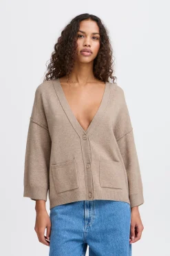 Ichi IHBALLIA Cardigan à tricot