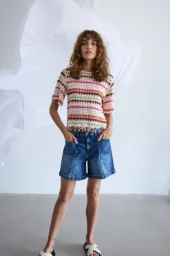 Ichi IHBANDIE Blouse à manches courtes