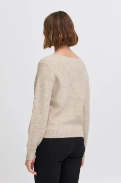 Ichi IHBANISE Cardigan à tricot