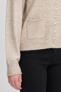Ichi IHBANISE Cardigan à tricot