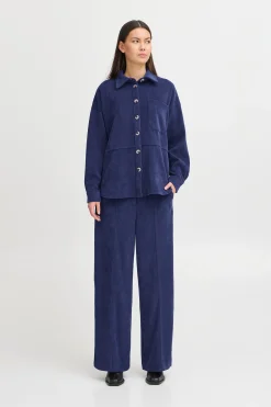 Ichi IHKATE CORDUROY WIDE Pantalon