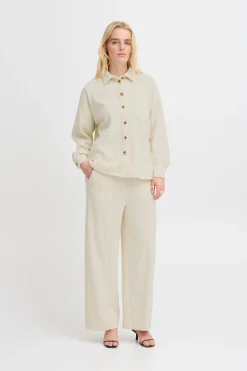 Ichi IHKATE CORDUROY WIDE Pantalon