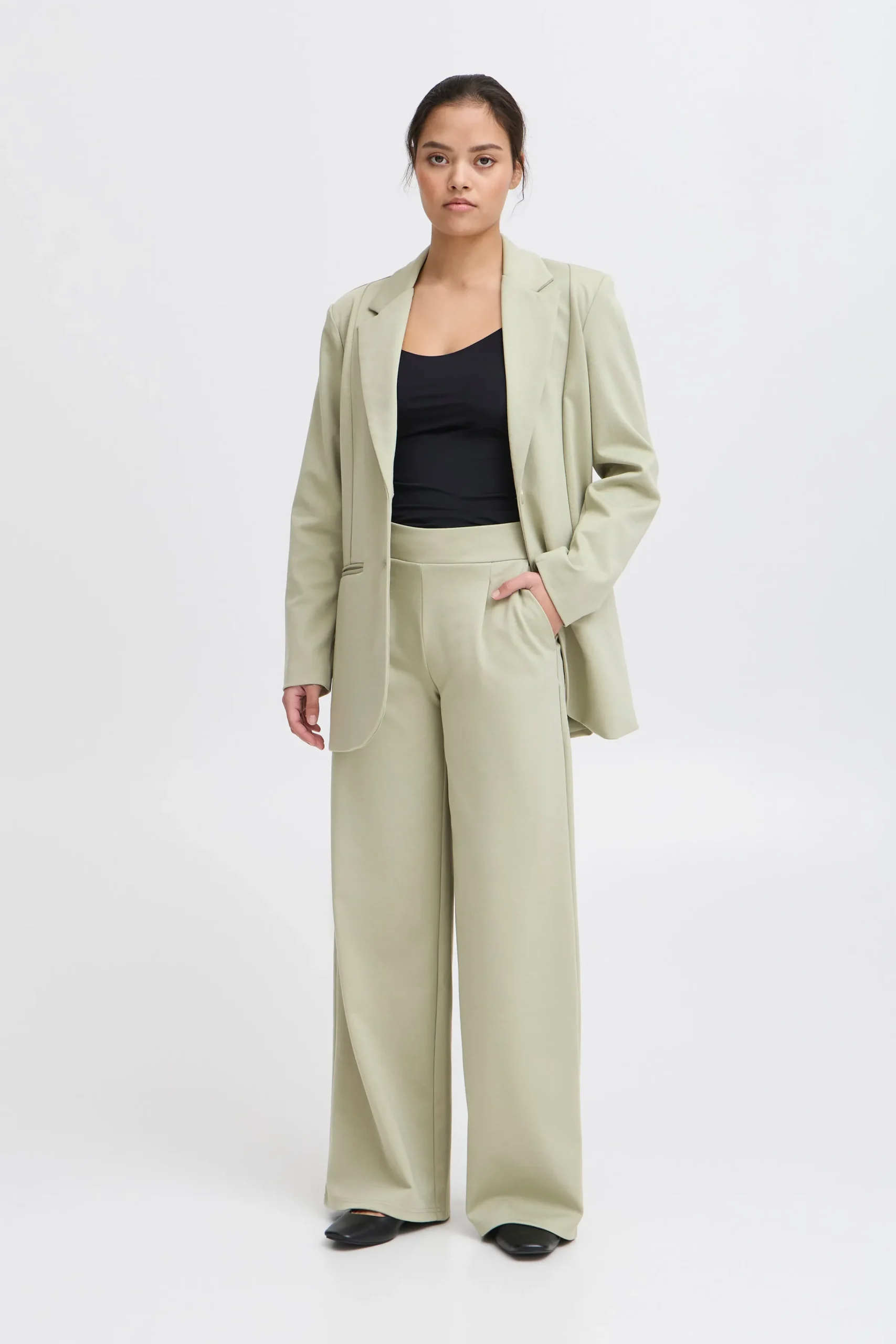 Ichi IHKATE LONG WIDE Pantalon