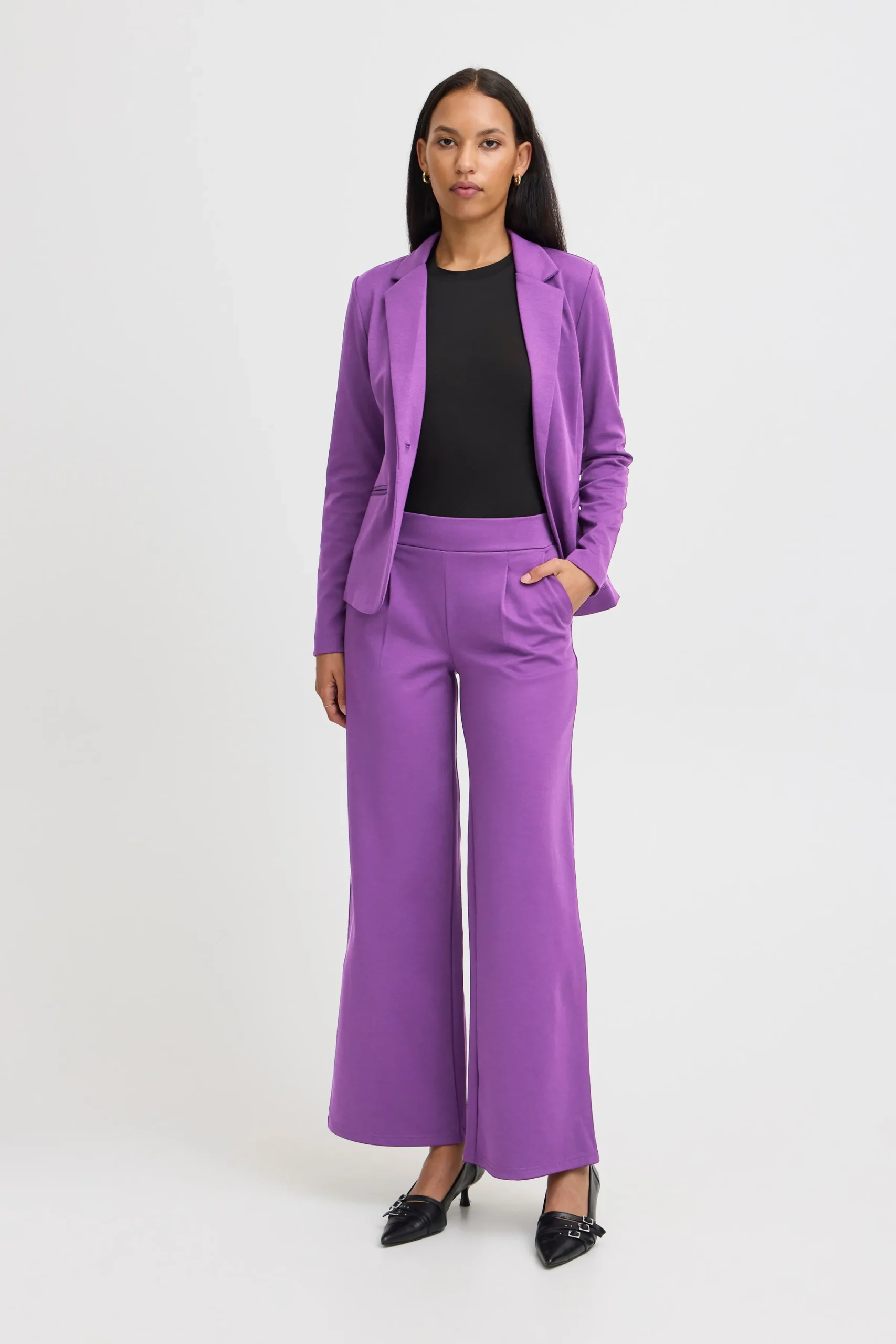 Ichi IHKATE LONG WIDE Pantalon
